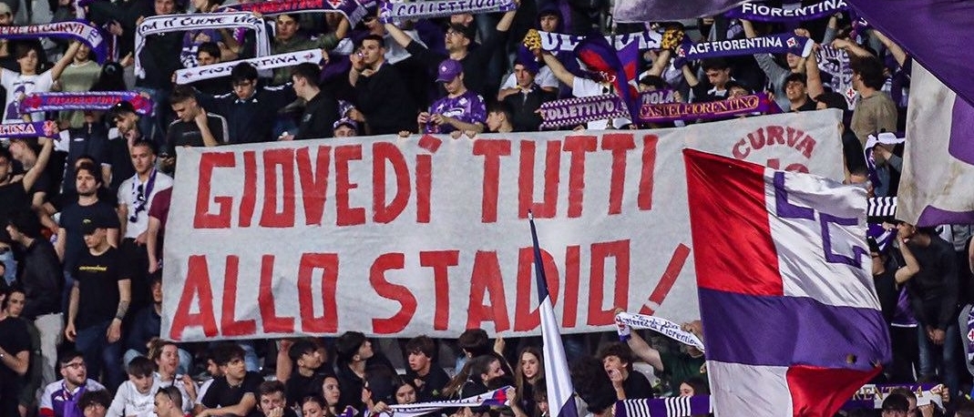 Fiorentina, appelli e striscioni in città in vista del Viktoria Plzen: 