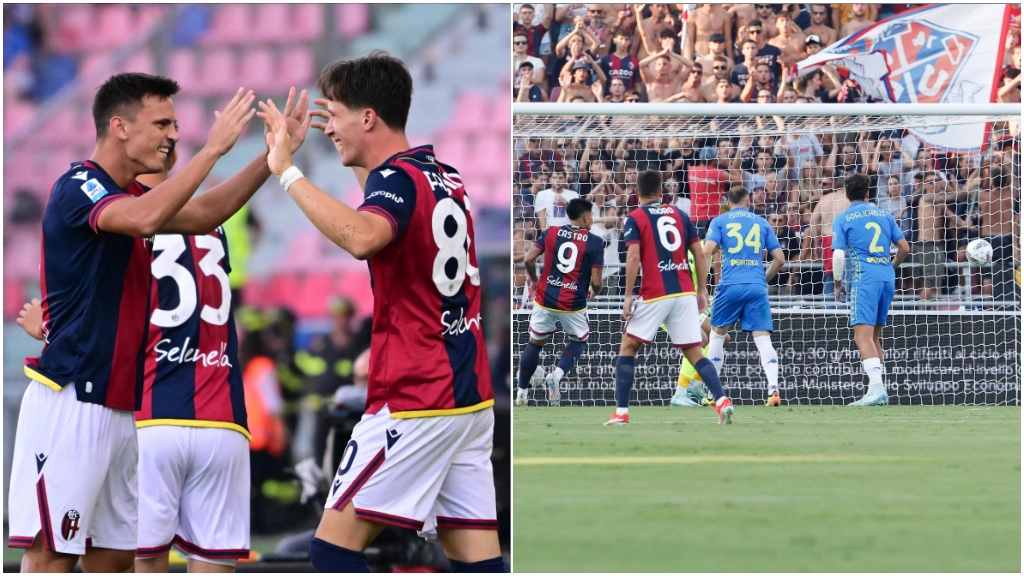 Il Bologna pareggia al Dall'Ara: Fabbian fa sognare, poi ci pensa Gyasi (foto Schicchi)