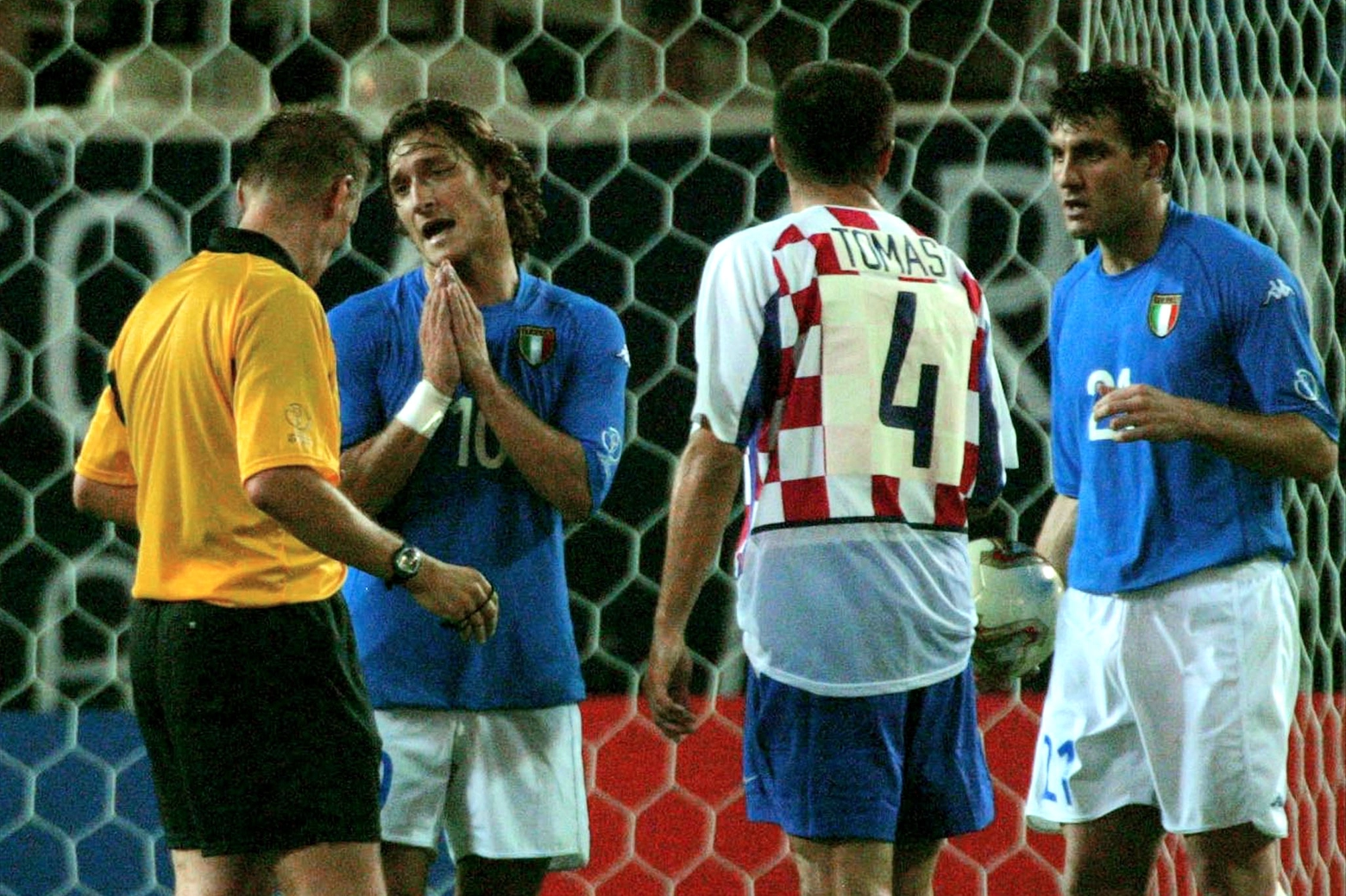 L'Italia perse contro la Croazia ai Mondiali 2002