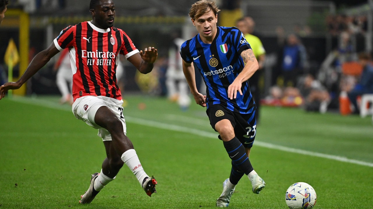 Nicolò Barella e Youssouf Fofana nel derby di domenica sera