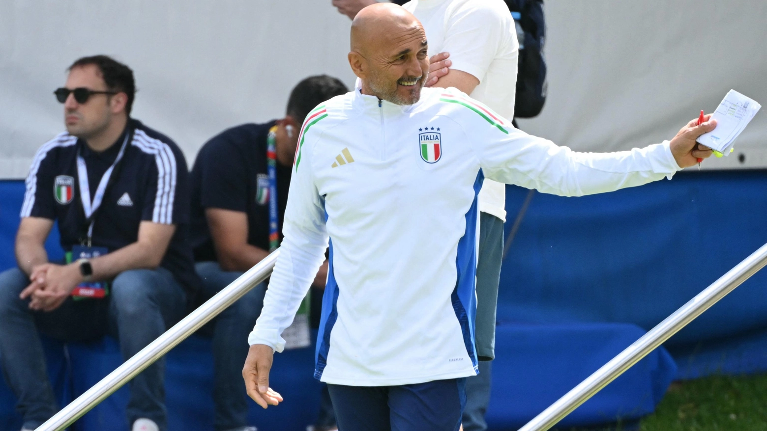 Il ct Luciano Spalletti carica gli azzurri in vista della sfida contro la Francia