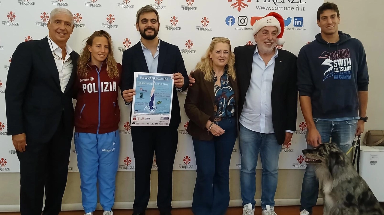 I protagonisti della presentazione della decima edizione di “Una vasca per Aisla Firenze” a San Marcellino il 16 e 17 novembre