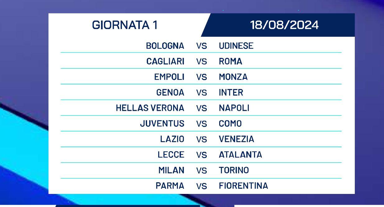 Calendario Completo Della Serie A 2024-2025, Al Via Con Genoa-Inter ...