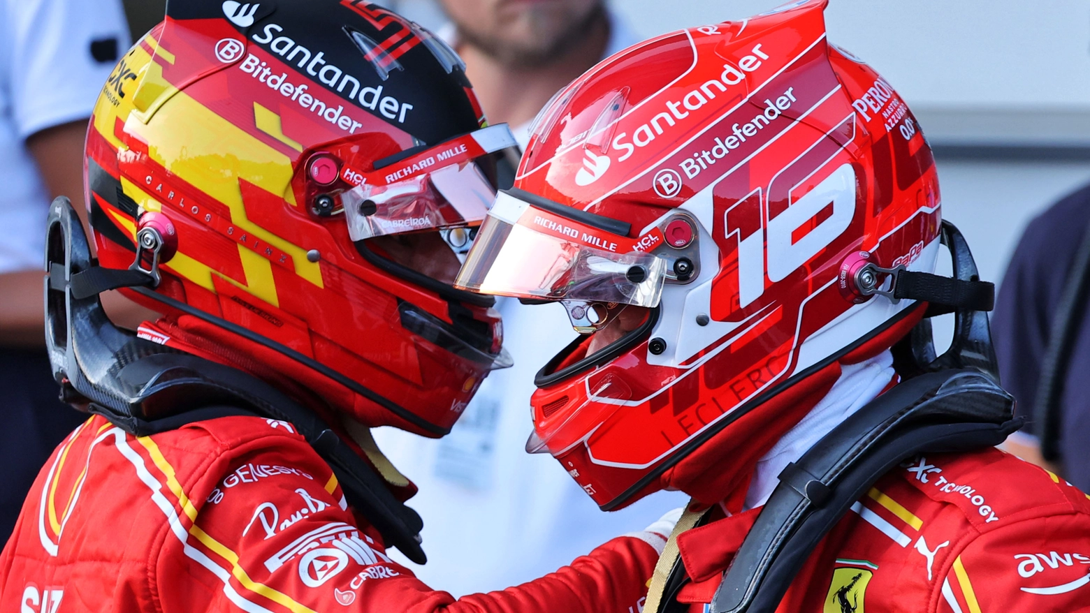 Carlos Sainz e Charles Leclerc