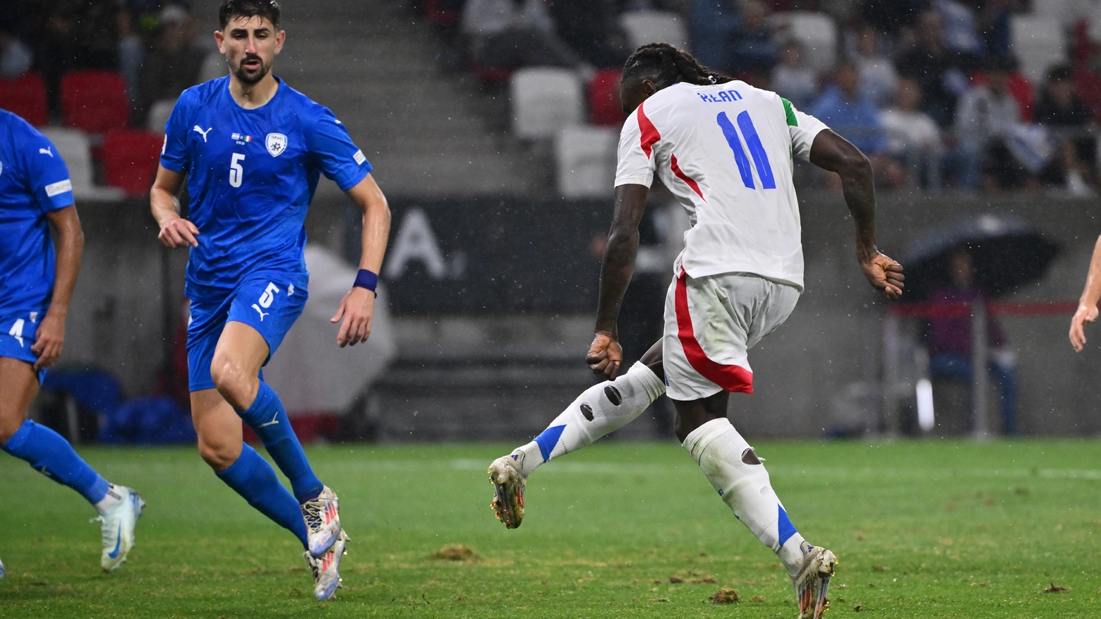 Moise Kean in gol contro Israele