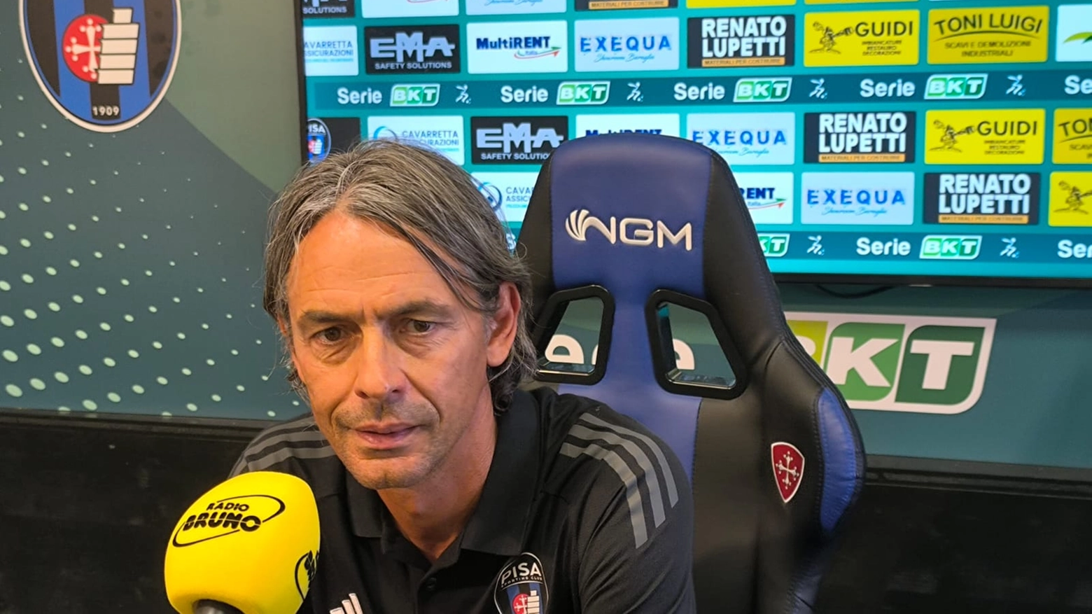 L'allenatore del Pisa Filippo Inzaghi