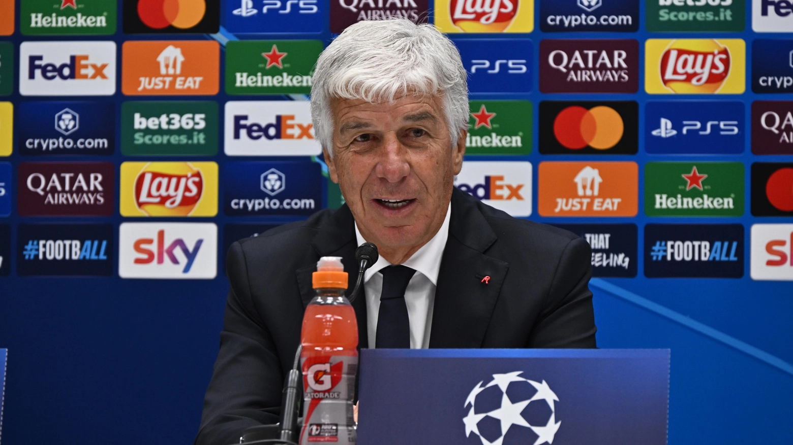 Gian Piero Gasperini in conferenza stampa