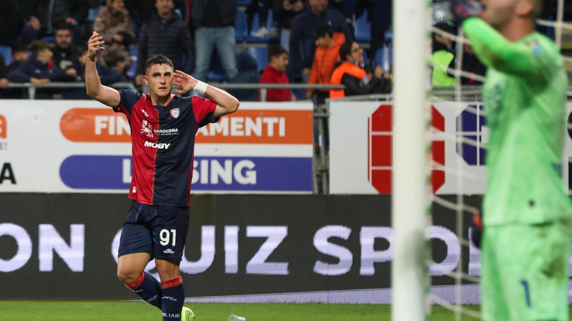 Il Cagliari batte il Verona 1 0, decide Piccoli. Crisi per Zanetti