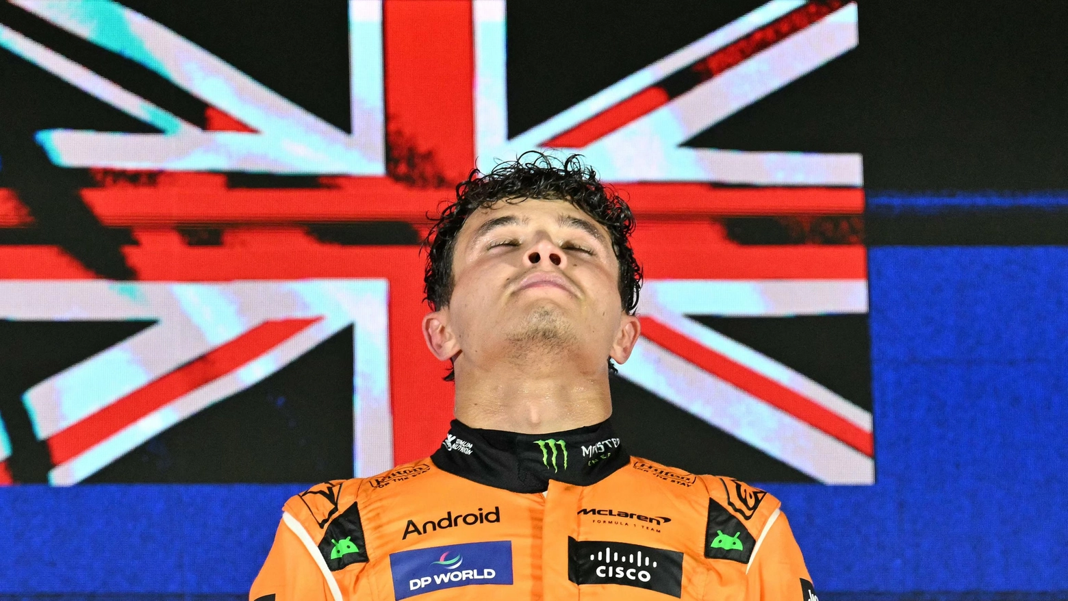 Il britannico ha vinto davanti a Verstappen e Piastri