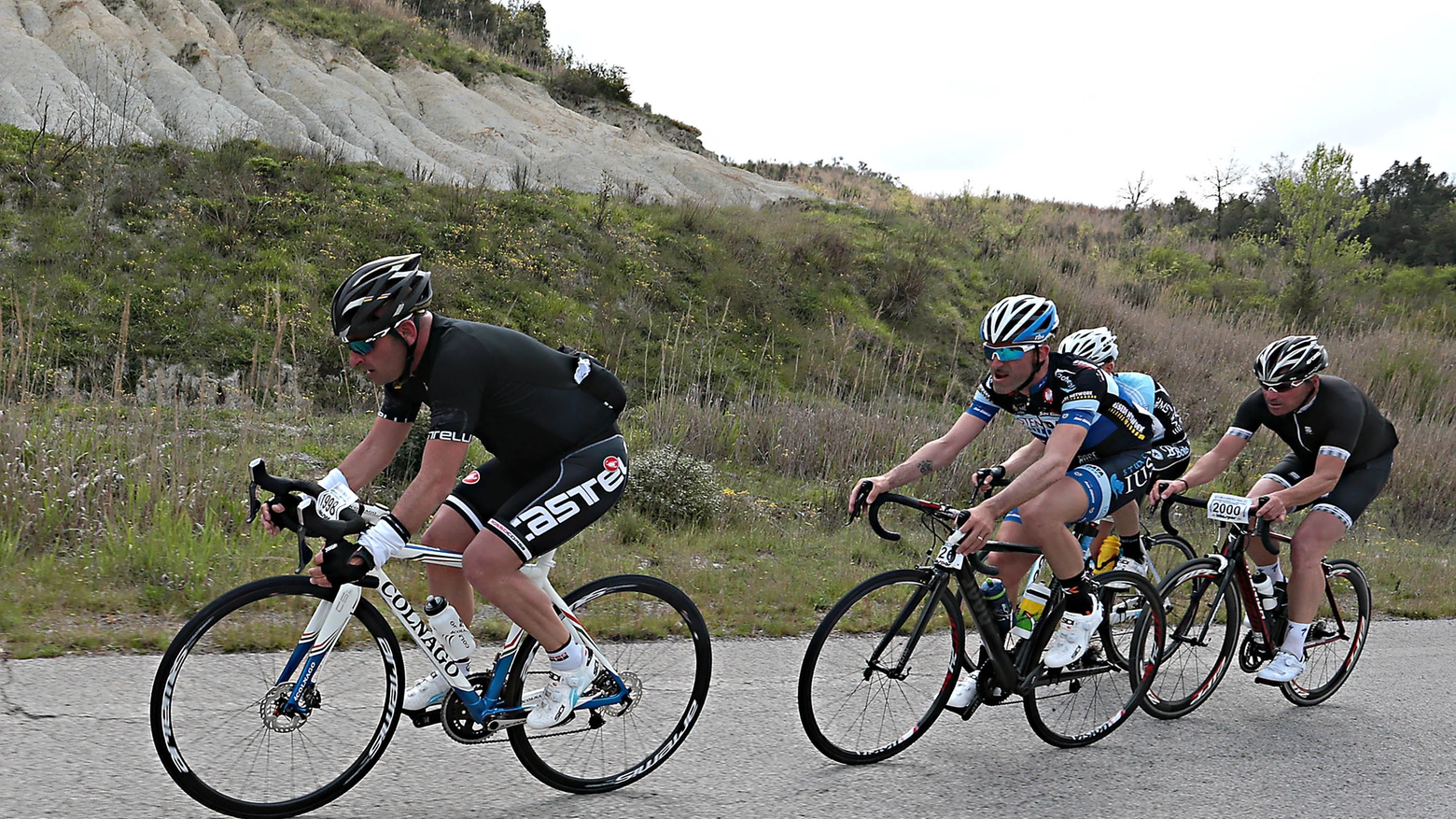 Paolo Bettini durante una raduno