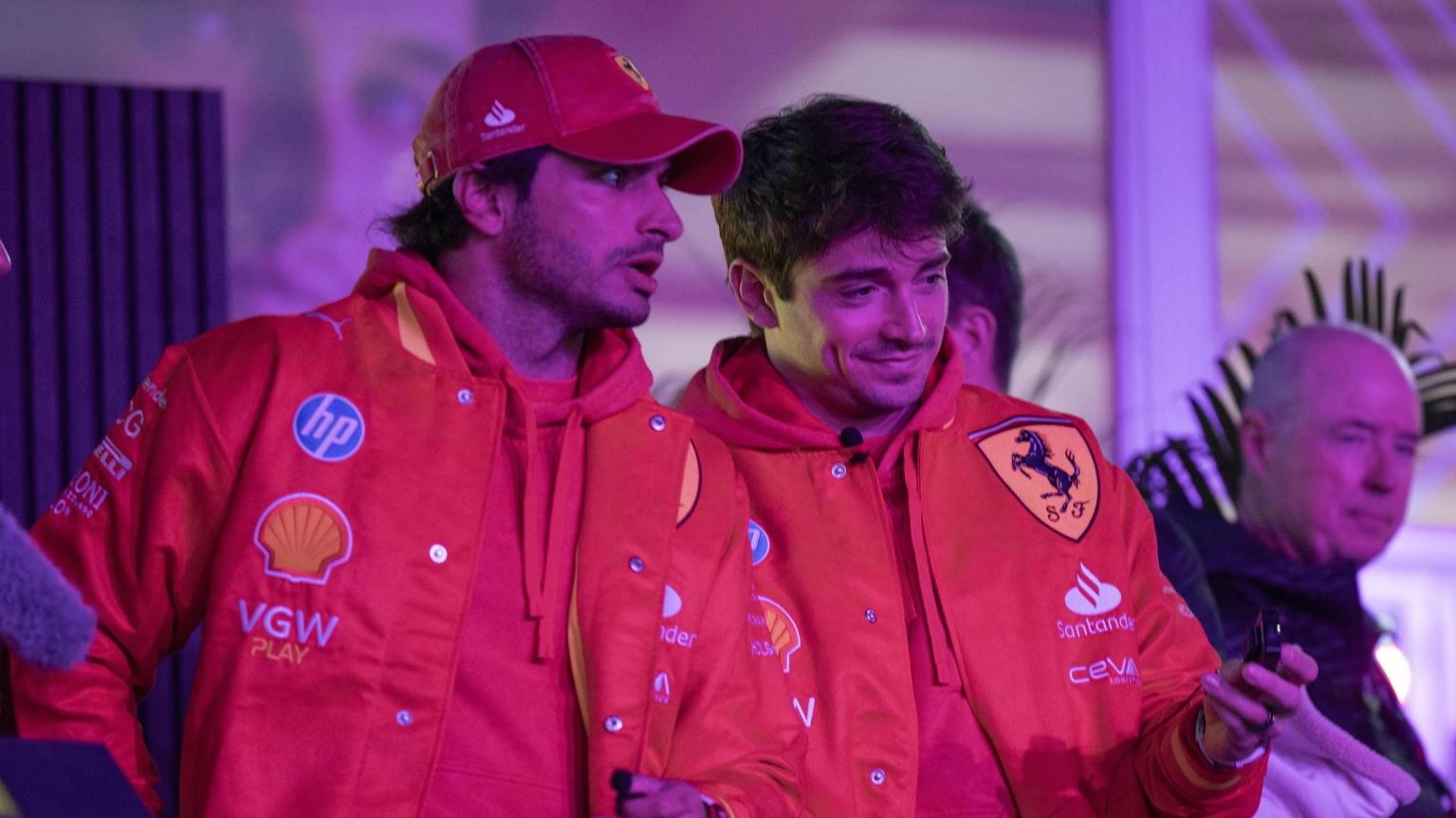 Carlos Sainz e Charles Leclerc