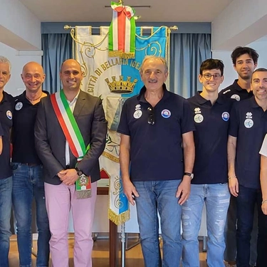 Volley serie C. I campioni regionali della Dinamo ricevuti in municipio a Bellaria