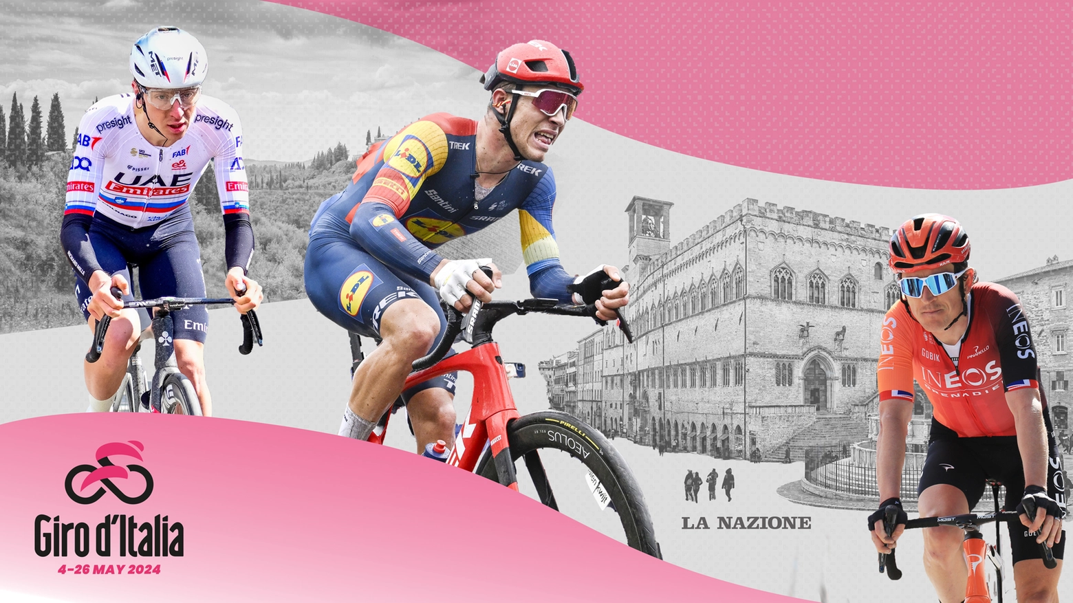 Il Giro d'Italia passa da Liguria, Toscana e Umbria: una grande festa rosa