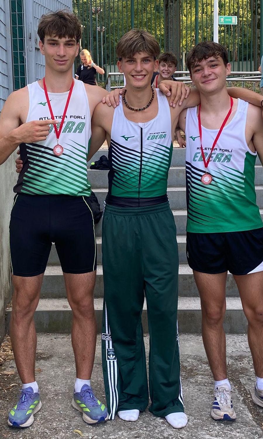 atletica leggera edera due ori ai regionali allievi giuliani lungo e rosca triplo