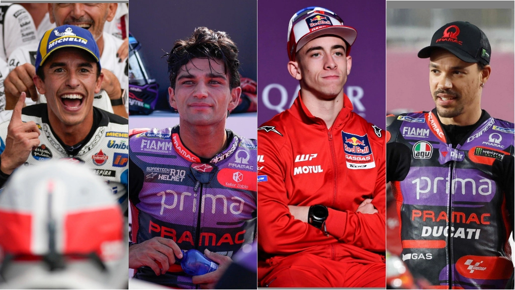 Marc Marquez, Jorge Martin, Pedro Acosta e Franco Morbidelli