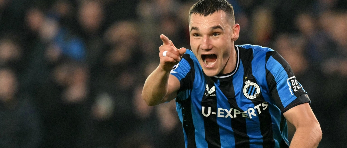 Bruges-Atalanta 2-1, un rigore molto discutibile mette ko la Dea al 94'