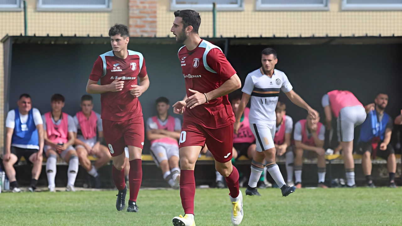 Torrente (al centro), attaccante del Montelupo ieri due volte vicinissimo al gol nel match casalingo