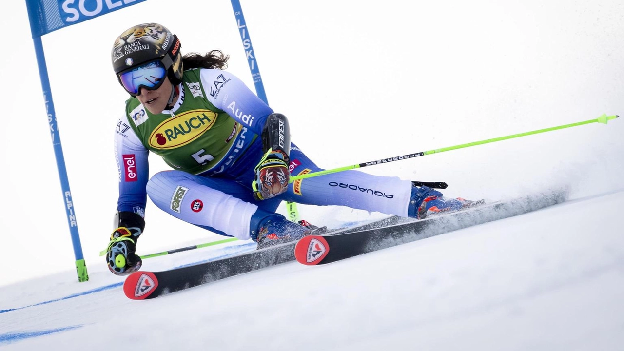 Solo 5/a Mikaela Shiffrin che era al comando dopo la 1/a manche