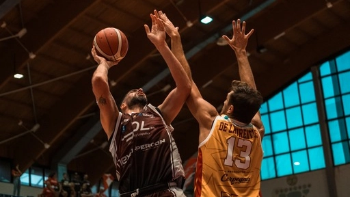 Vuelle Pesaro ha la meglio su Nardò a inizio campionato (Foto Elisabetta Ferri)