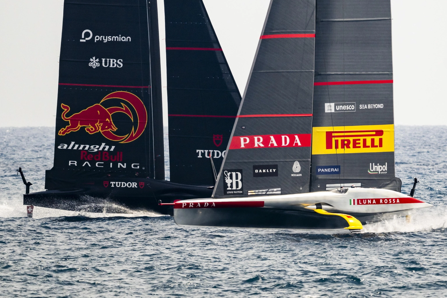 Luna Rossa durante il match race contro Alinghi