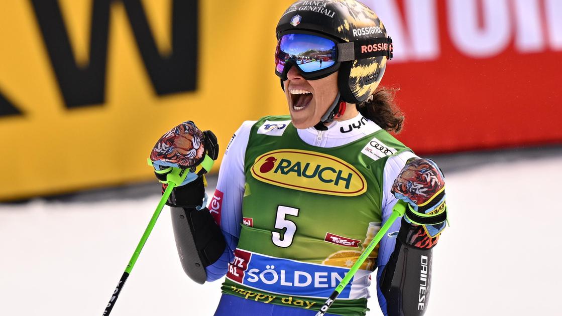 Skiing, Brignone wins the giant in Soelden great comeback in the