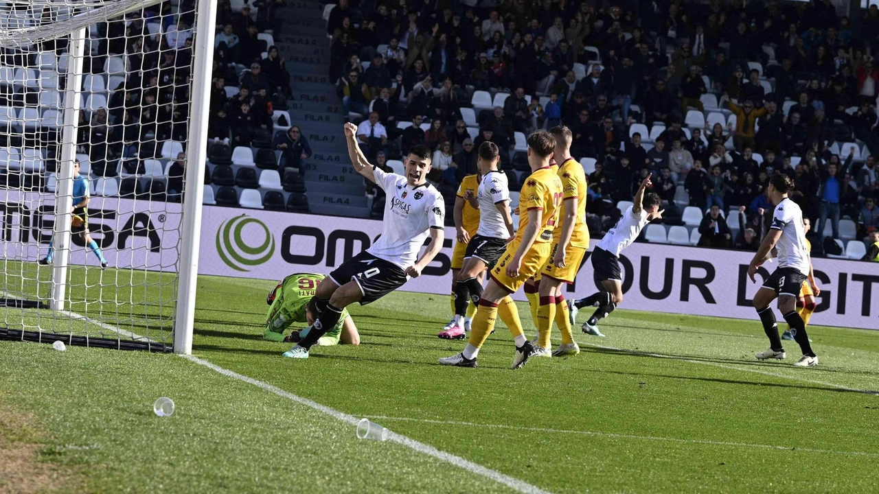 Di Serio autore del secondo gol nel 3-1 dello Spezia sul Cittadella a febbraio