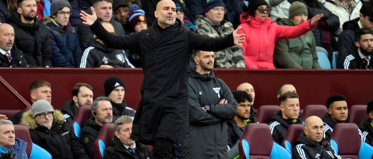 La crisi senza fine del City: Guardiola ko anche con l’Aston Villa