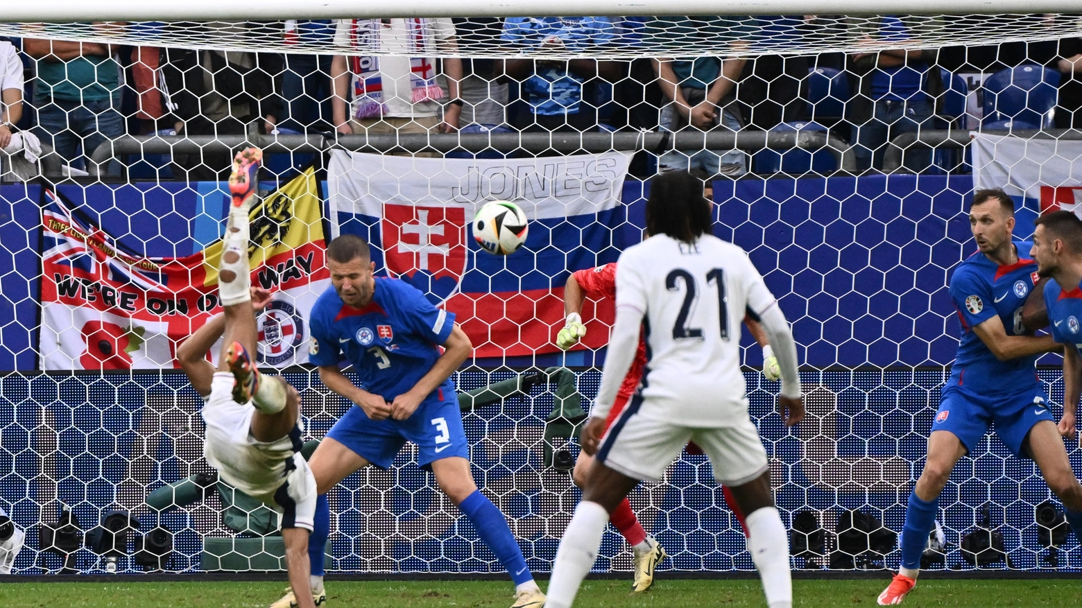 Inghilterra-Slovacchia: il goal di Jude Bellingham