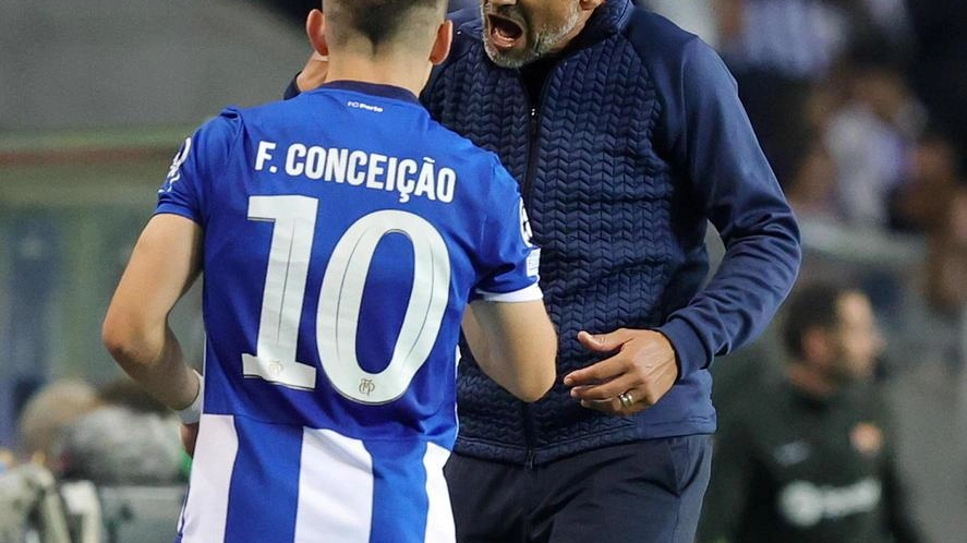 Sergio Conceiçao, a destra, con il figlio Francisco quando erano insieme al Porto