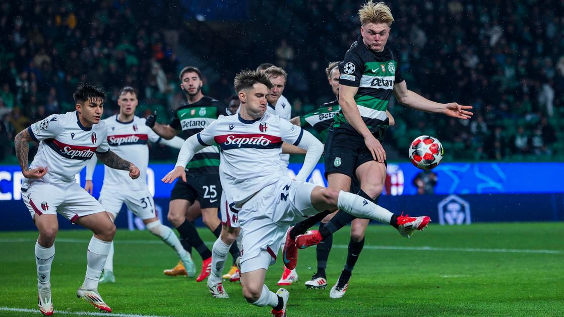 Champions League, Sporting Lisbona Bologna 1 1: i rossoblù dominano, poi il pareggio di Harder