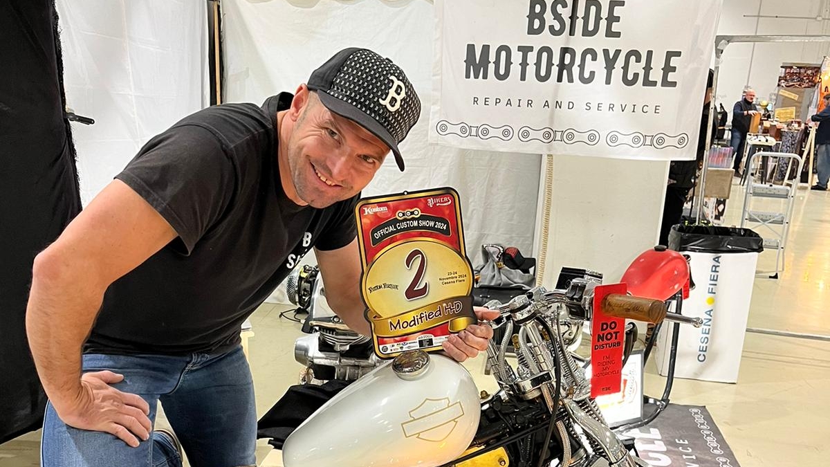 Denny Braccini il pratese che modifica le moto Harley Davidson