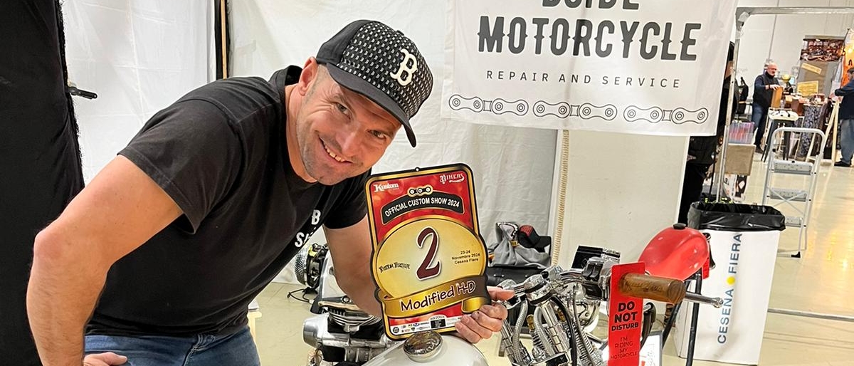 Denny Braccini, la passione di modificare le Harley Davidson