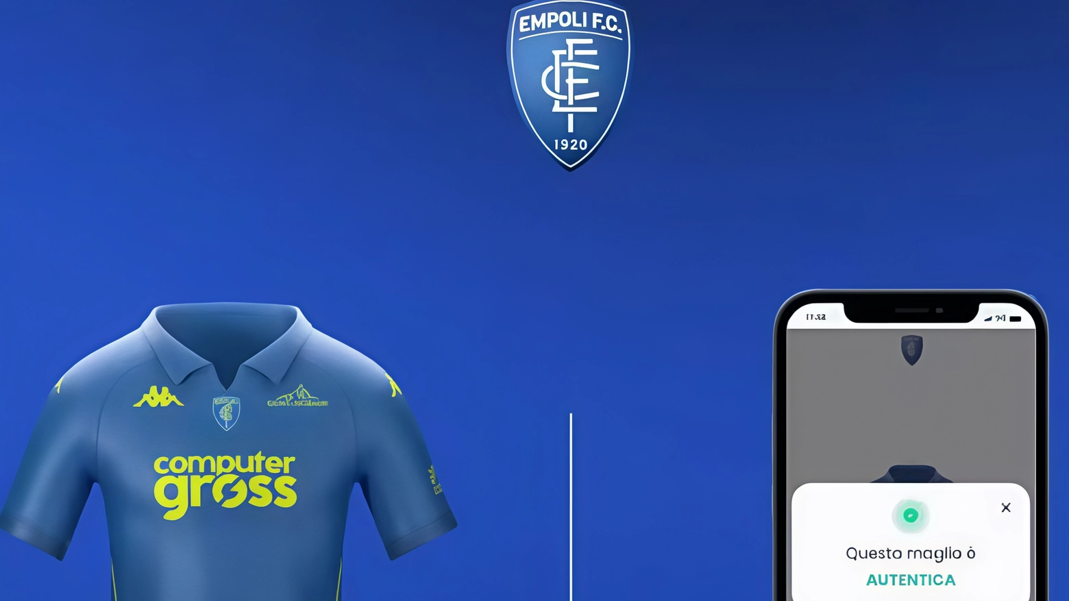 Lo smart tag sotto lo stemma. La maglia del futuro è la nostra