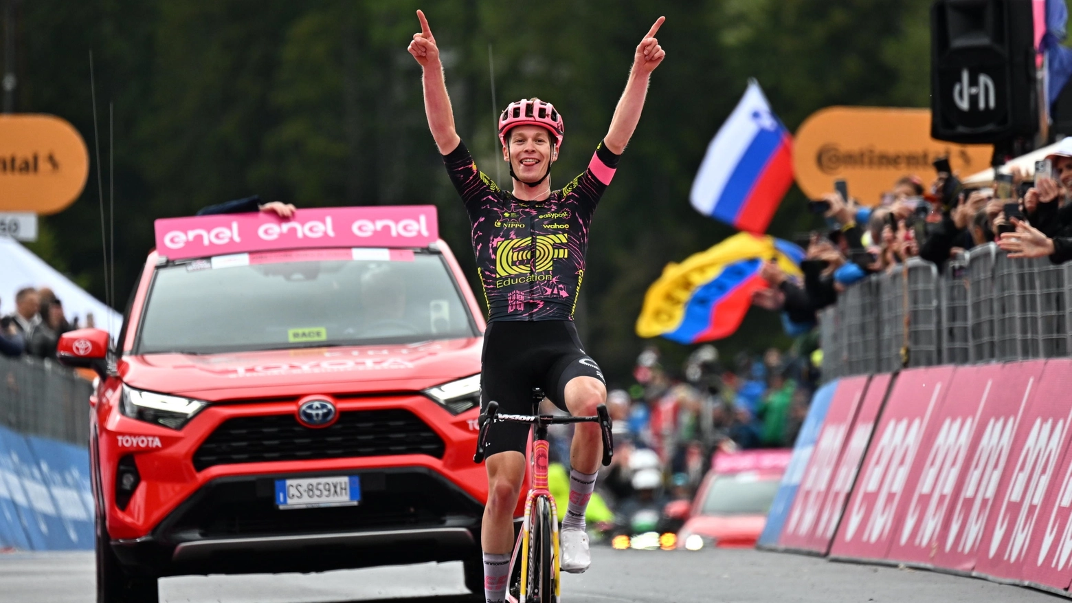 Georg Steinhauser vince la tappa 17 del Giro (Ansa)
