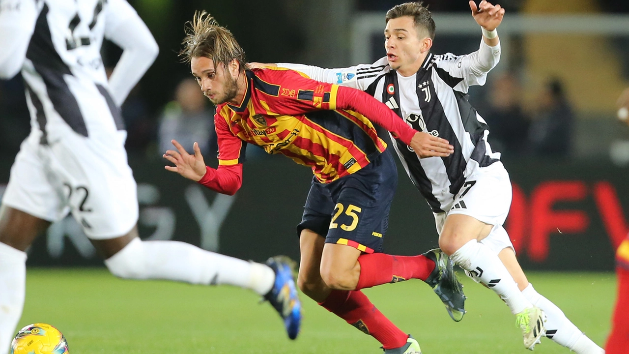 Lecce-Juventus 1-1, un'azione