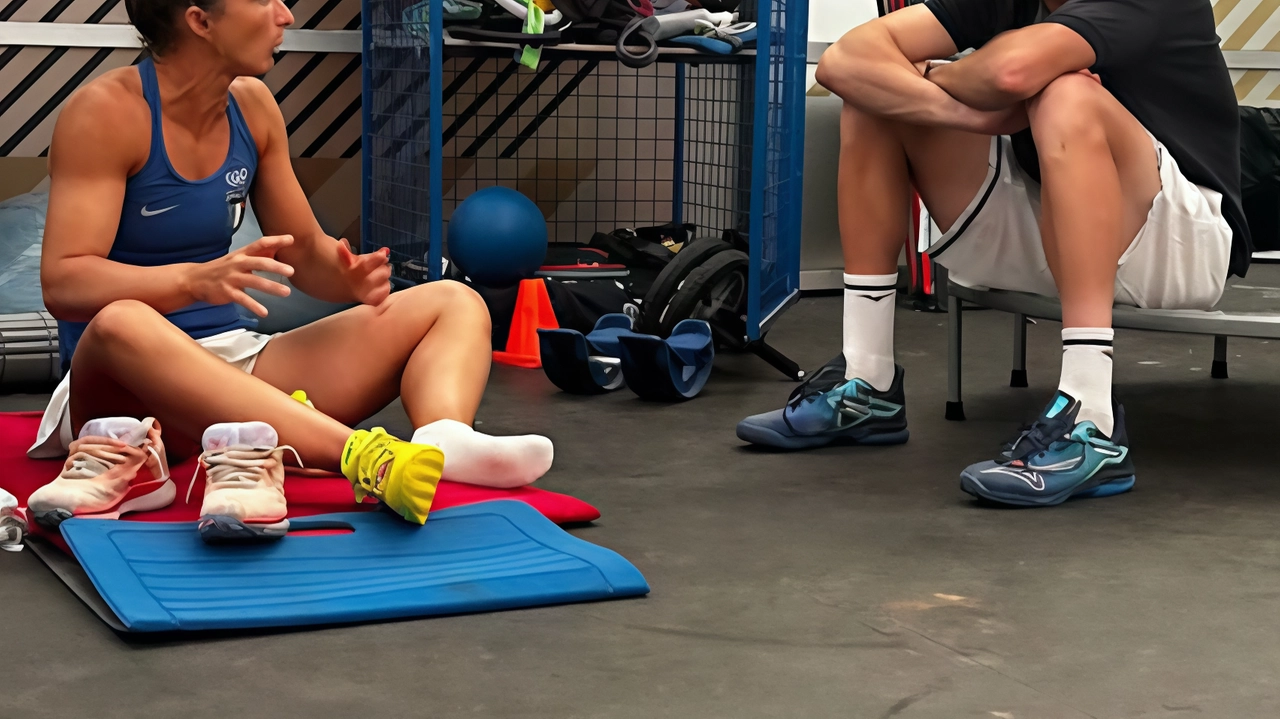 Errani e Vavassori in un. colloquio post-match a Parigi