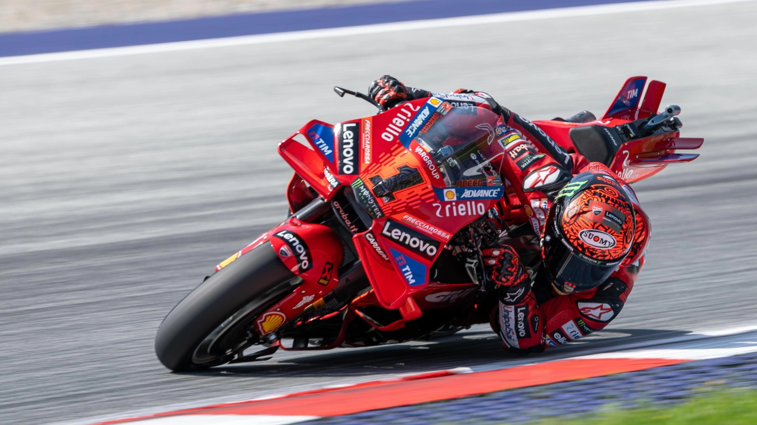 Francesco Bagnaia vince la sprint race del Gp d'Austria