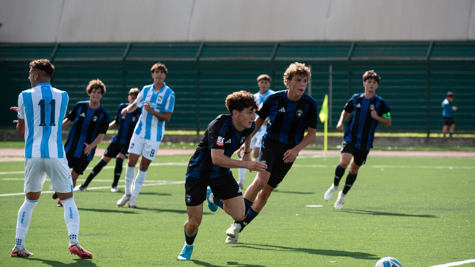 La Primavera del Pisa in azione con la Salernitana