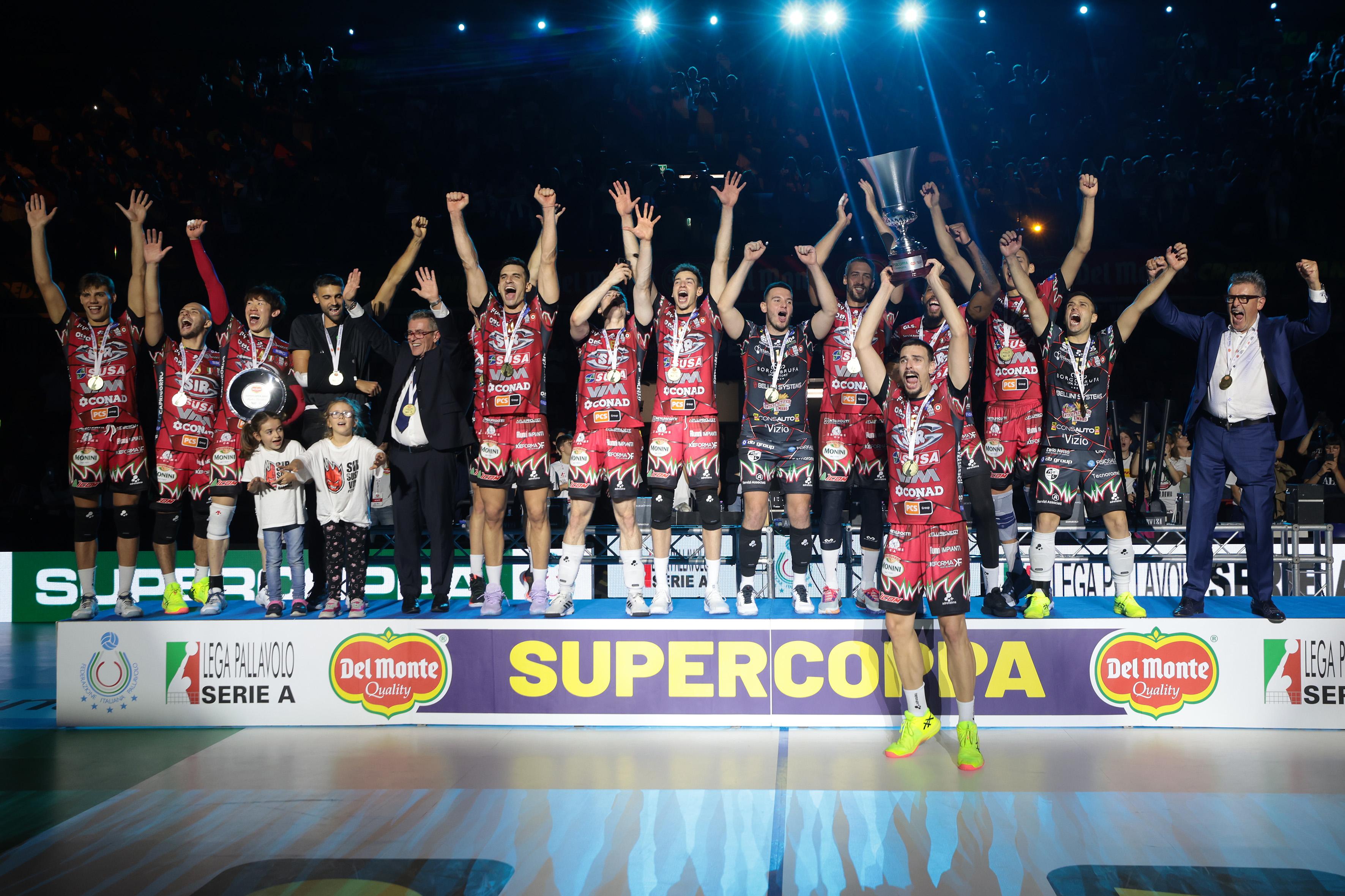 Volley, Supercoppa Italia: Perugia rimonta e batte Trento 3 2