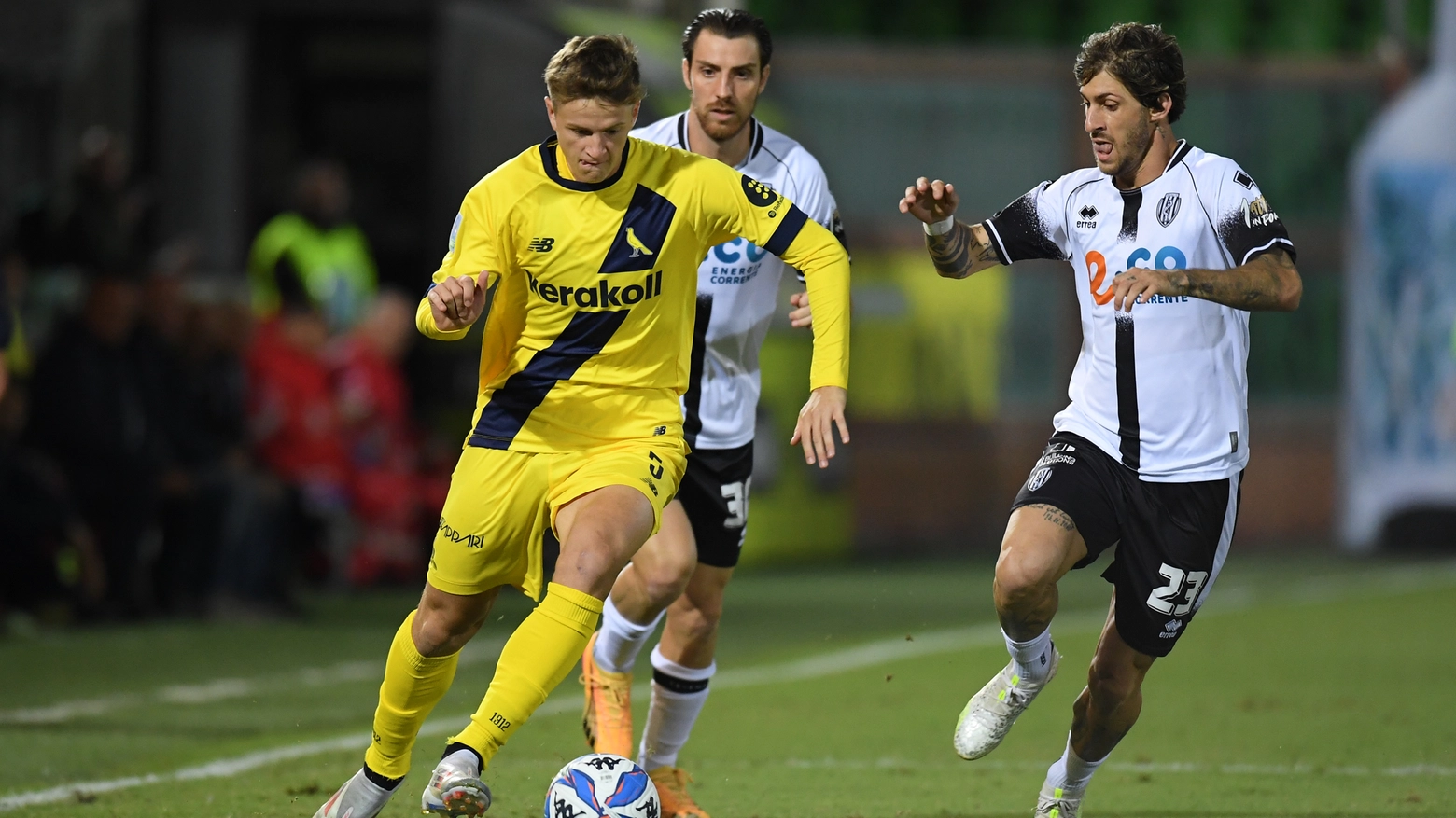 Un momento della partita tra Cesena e Modena (foto Fiocchi)