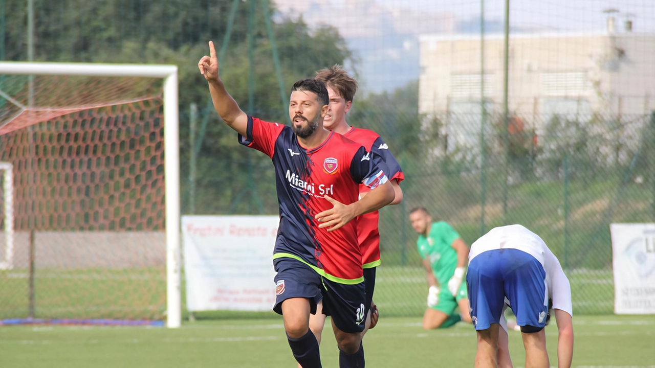 Giacomo Tulli, autore del secondo gol della Sangiustese Vp (foto Nicholas Rapari)