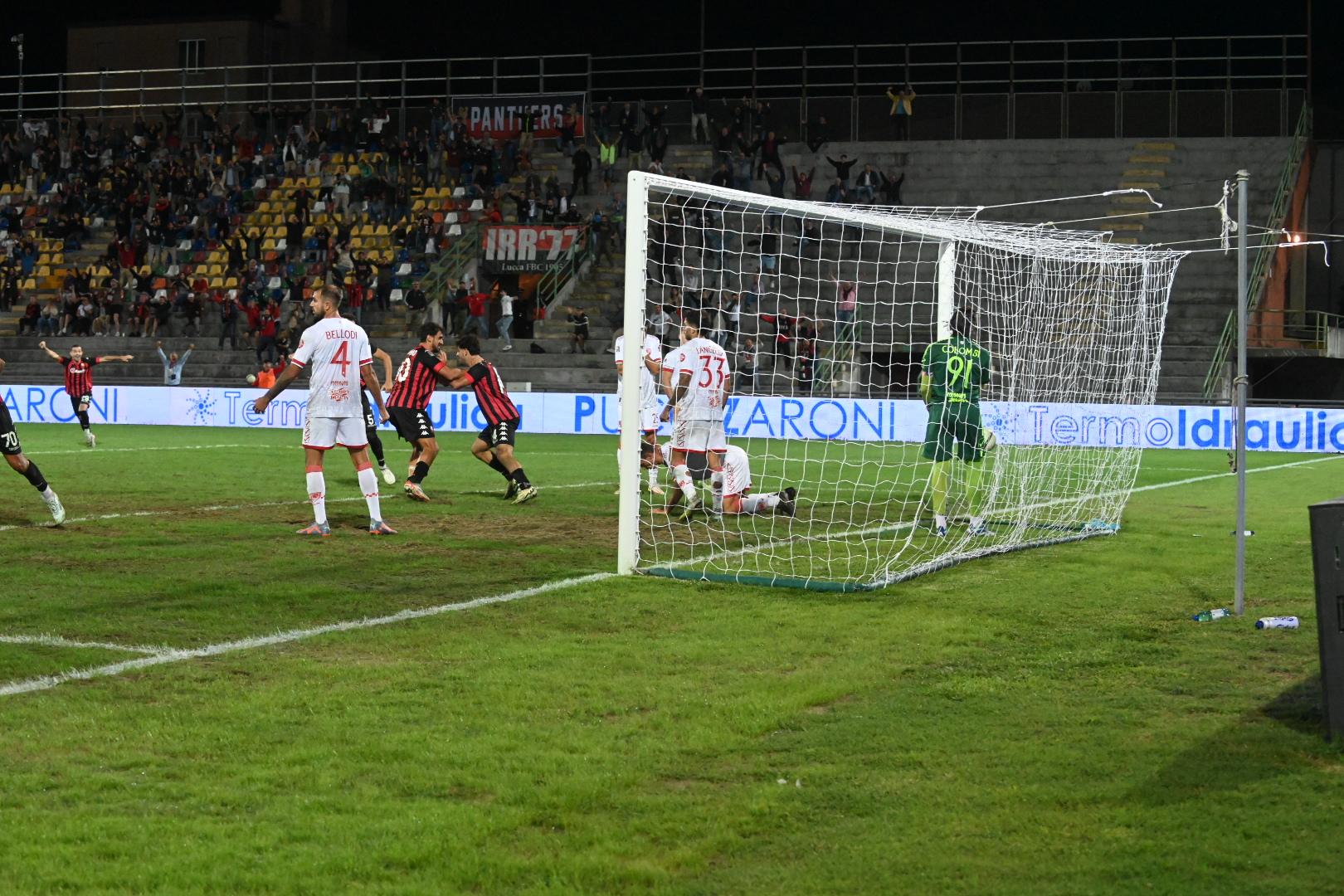 La Lucchese in rimonta acciuffa il pareggio: con il Rimini finisce 2 2. Di Quirini il gol decisivo