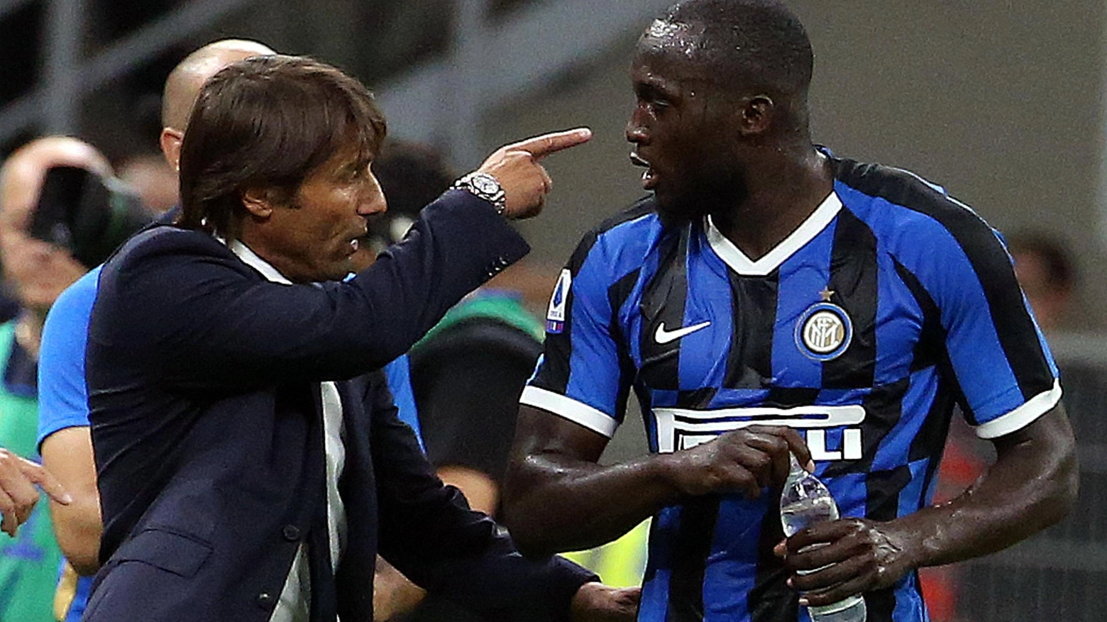 Antonio Conte e Romelu Lukaku (Ansa)