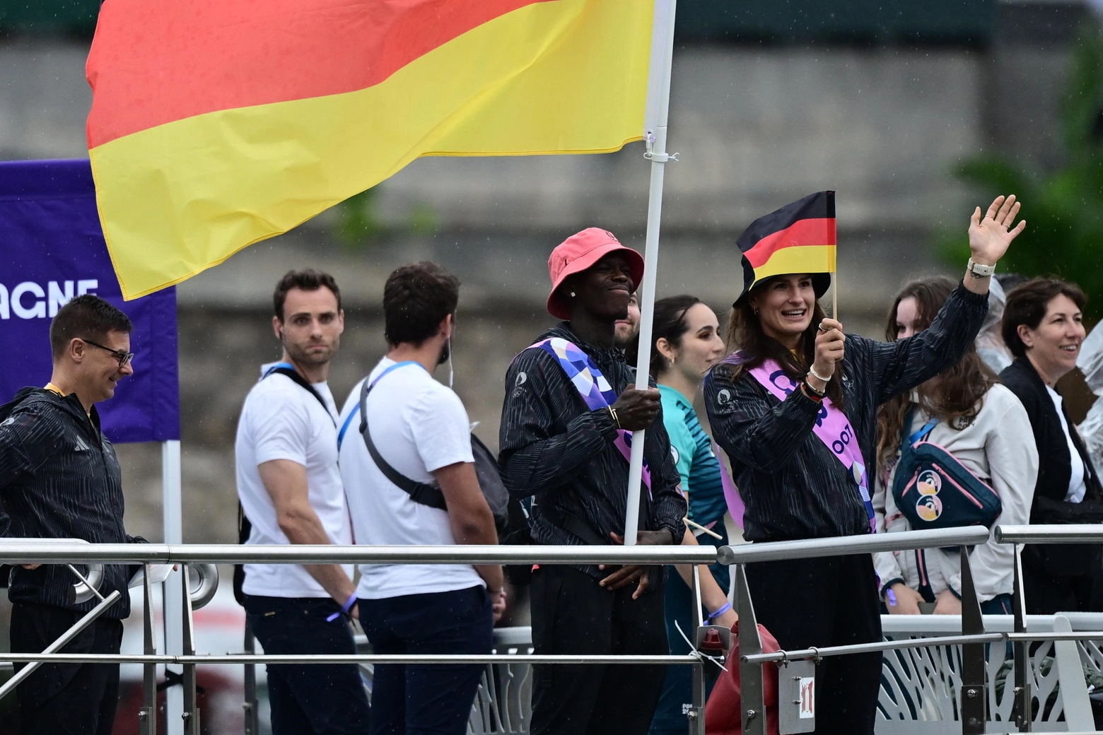 La delegazione tedesca sulla Senna