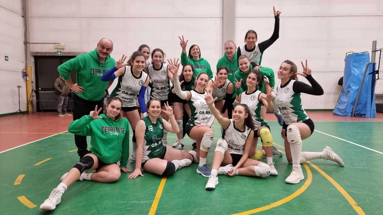 La Cerretese Pallavolo, capolista con 11 vittorie in 11 gare del girone B di Serie D