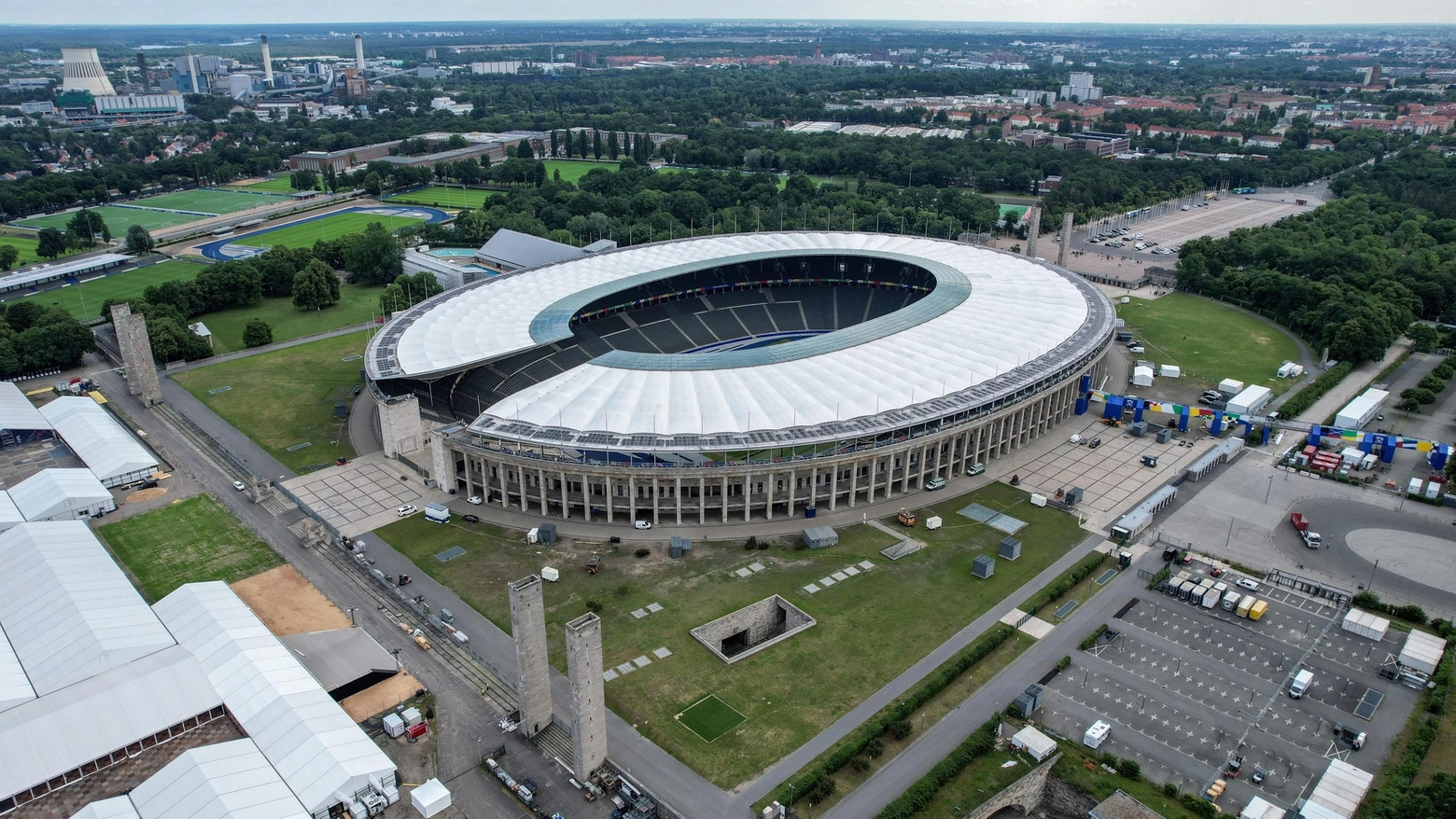 L'Olympiastadion di Berlino (foto ANSA)