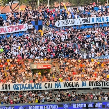 Il Pisa pareggia con i campioni d’Italia. Paura Esteves, trasportato a Cisanello