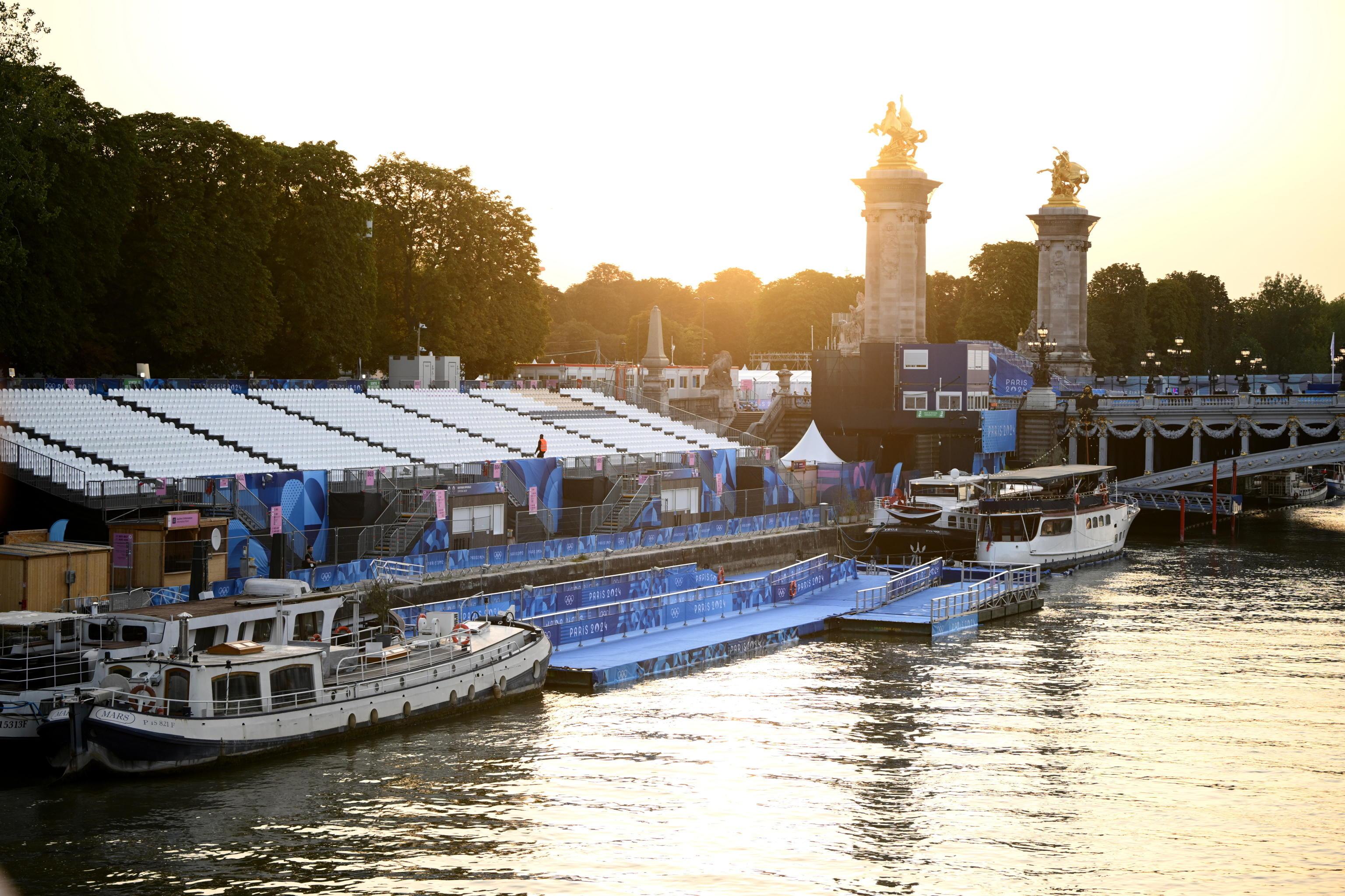 Paris 2024 Olympics live today men's Triathlon race postponed