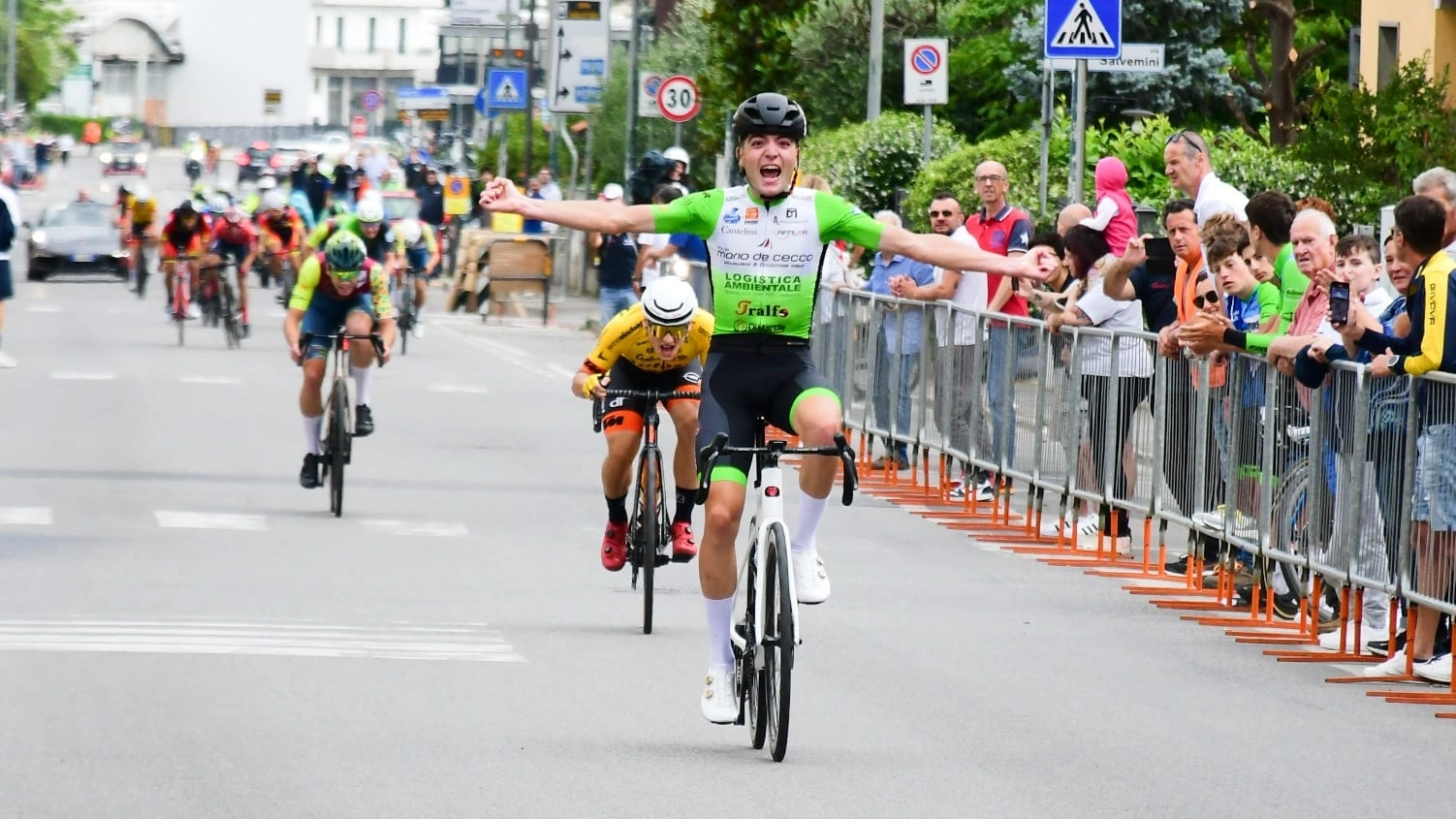 La vittoria di Luca Attolini a Bagnolo (Foto R. Fruzzetti)