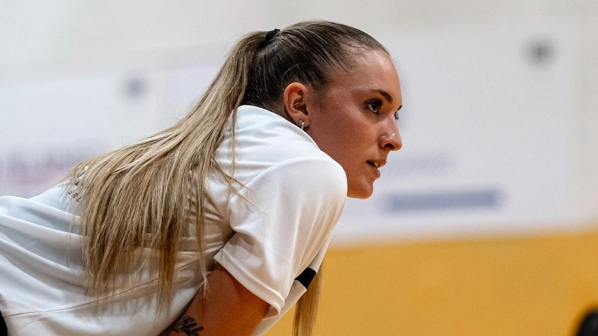 Una delle ragazze della Fcredil durante un allenamento del gruppo